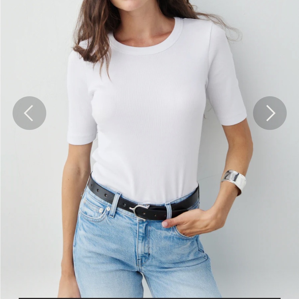 AYR The Exec: Classic White Women's Top